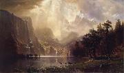 Albert Bierstadt Among the Sierra Nevada,California Sweden oil painting artist